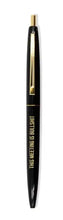 Load image into Gallery viewer, This Meeting is Bullshit Refillable Clic Pen in Black and Gold