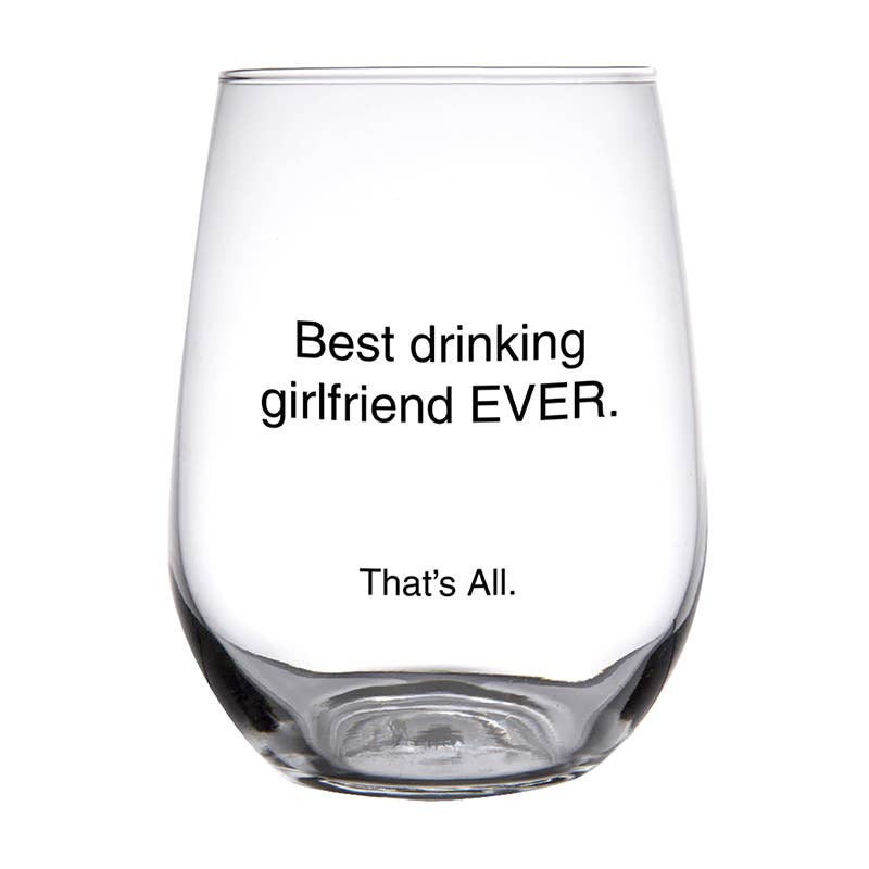 17oz Stemless Girlfriend Wine Glass