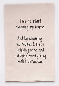 Time to Start Cleaning My House Febreeze Kitchen Tea Towels