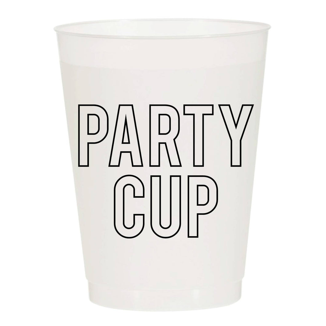 Party Cup Reusable Cups - Set of 10 Cups