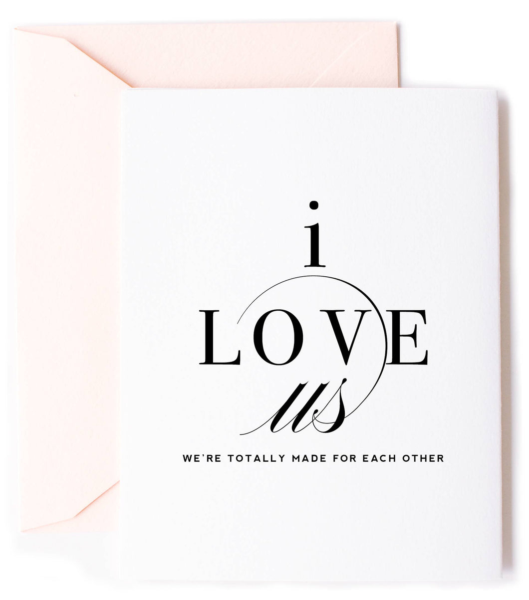 I Love Us, Love Card & Anniversary Card
