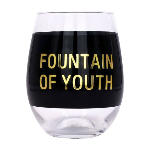 Fountain of Youth Stemless Wine Glass