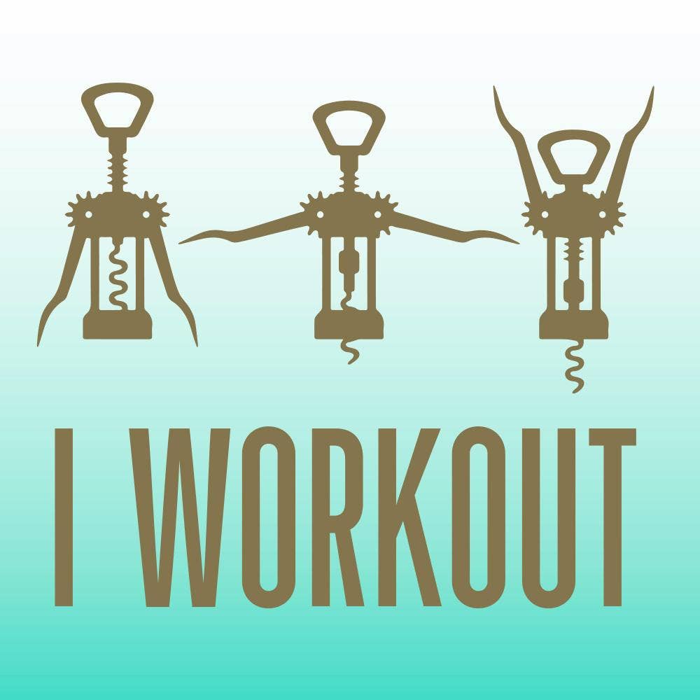 I Workout Cocktail Napkins