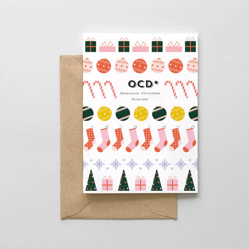 OCD* (Obsessive Christmas Disorder) Card