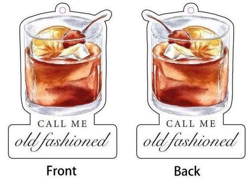 Call Me Old Fashioned Bourbon Whiskey Car Air Freshener