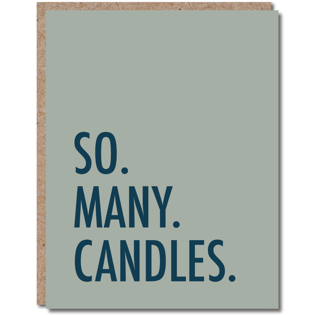 So Many Candles Birthday Card