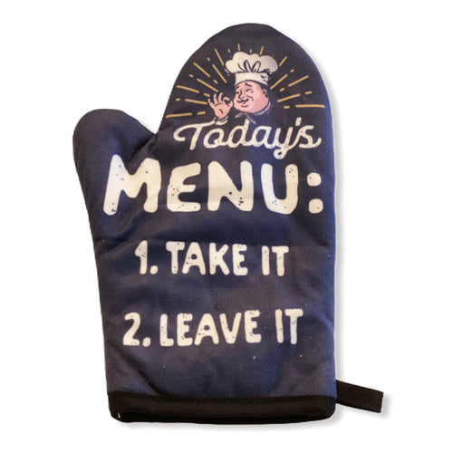 Today's Menu Take It Or Leave It Oven Mitt