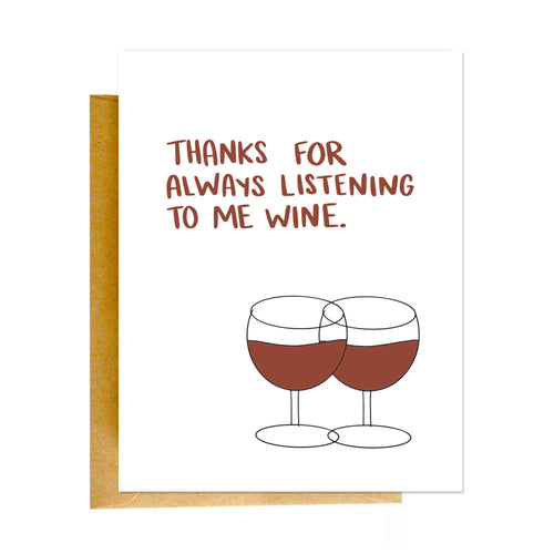 Thanks Wine Card