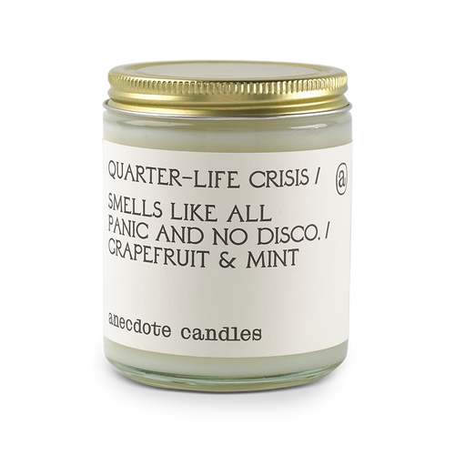 Quarter-life Crisis (Grapefruit & Mint) Glass Jar Candle