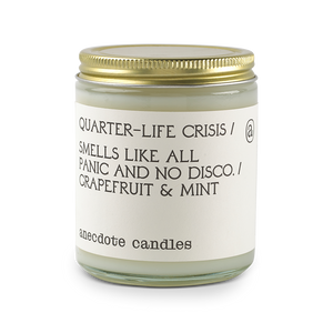 Quarter-life Crisis (Grapefruit & Mint) Glass Jar Candle