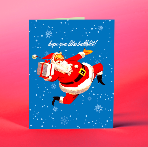 BULLSHIT SANTA Card