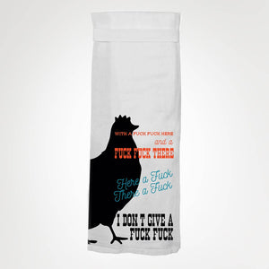 With A Fuck Fuck Here Kitchen Towel
