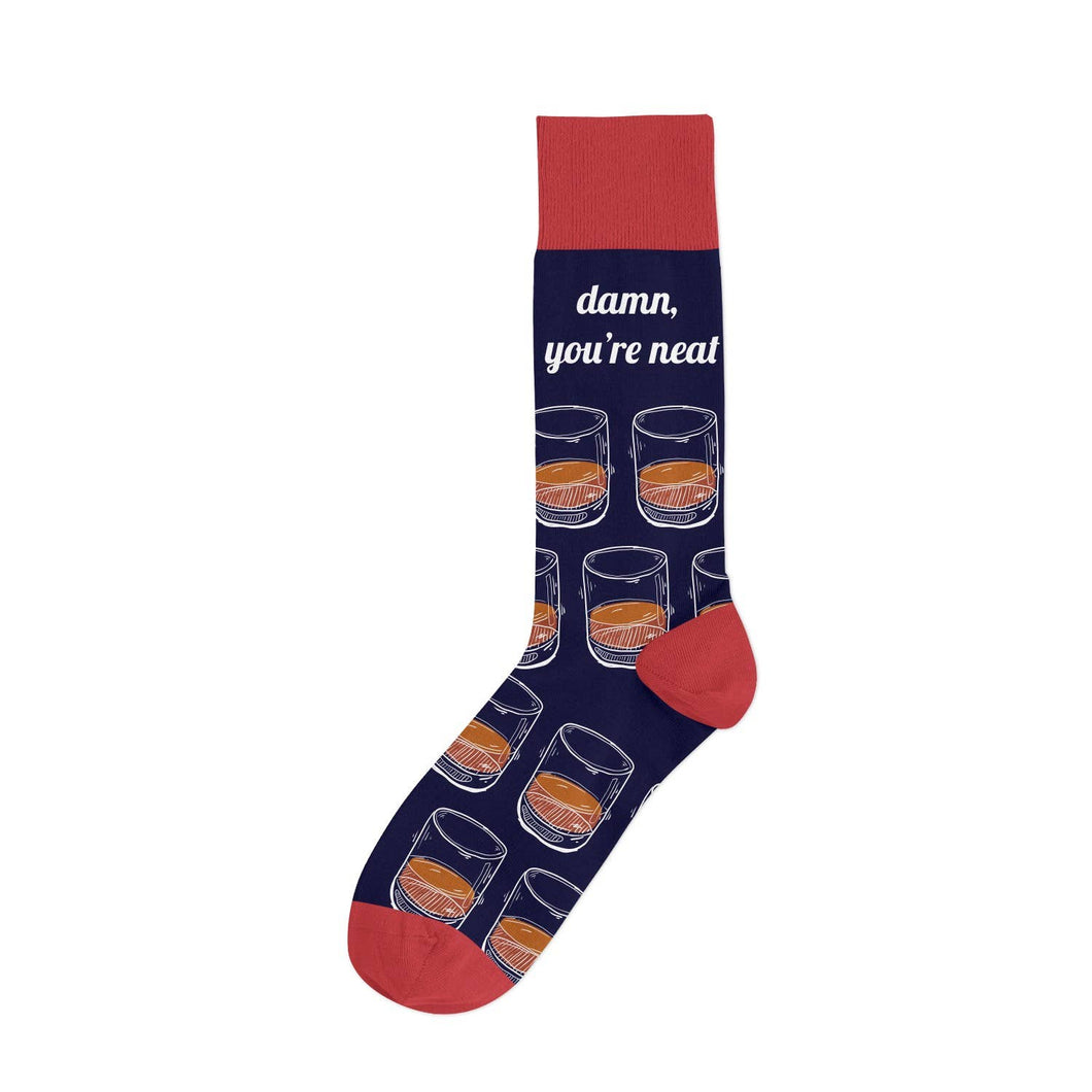 Damn, You're Neat Bourbon Whiskey Socks