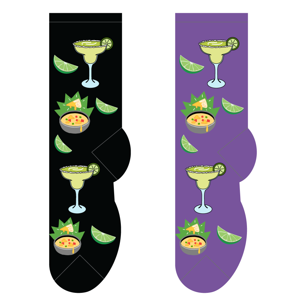 Women's Margaritas & Queso Dip Socks