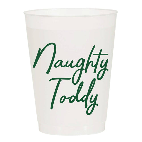 Naughty Toddy - Reusable Christmas Cups - Set of 10