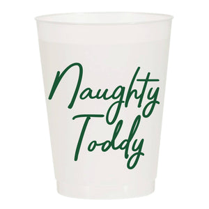 Naughty Toddy - Reusable Christmas Cups - Set of 10