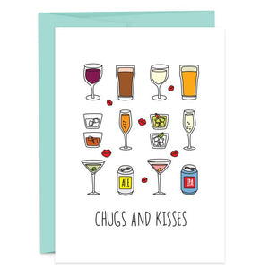 Chugs and Kisses Greeting Card