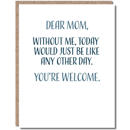 Dear Mom Card
