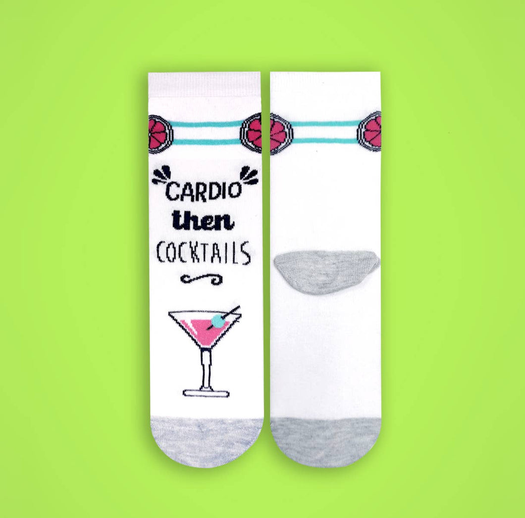 Cardio and Cocktails Socks