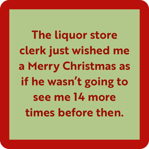Liquor Store "Mix and Match" Holiday Coaster