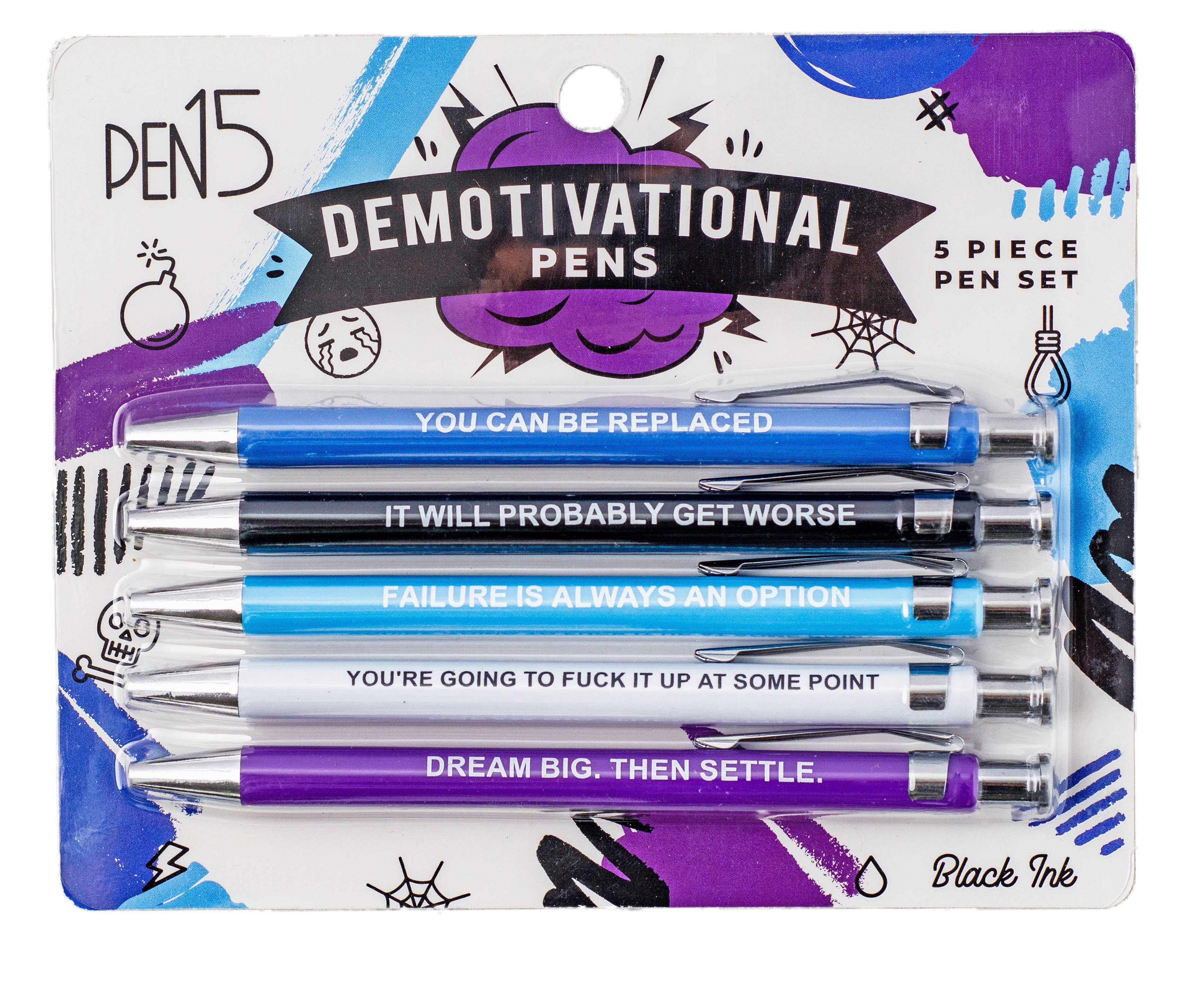 Fresh out of Fucks Pen Set, Pens with Sayings