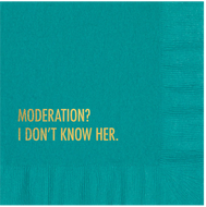 Don't Moderation Cocktail Napkin