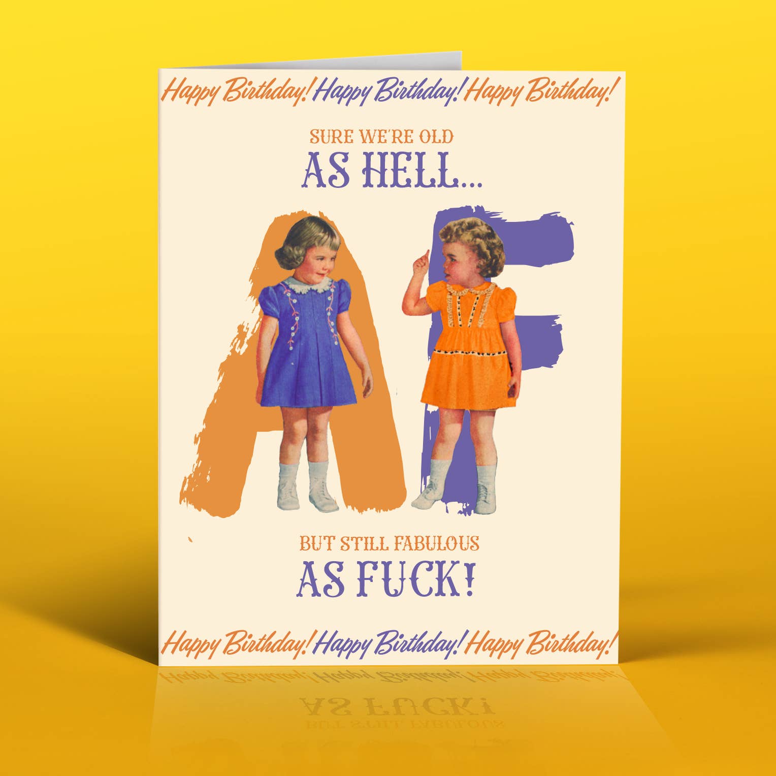 OLD AS HELL! Birthday Card | Two Words One Finger