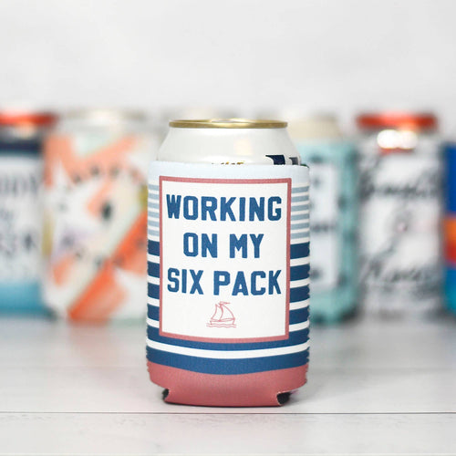 Working on my Six Pack Can Cooler/ Koozie
