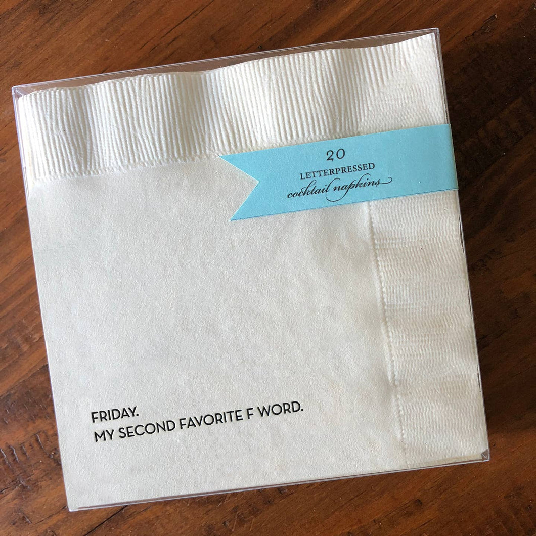 Friday F Word Napkin - Set of 20