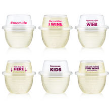 Load image into Gallery viewer, MOM HaloVino Wine Tumblers (6-pack)