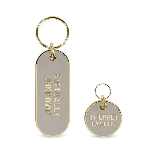 Keychain And Pet Tag Set Virtually Unknown / Internet Famous