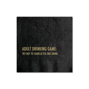 Adult Drinking Game Napkin