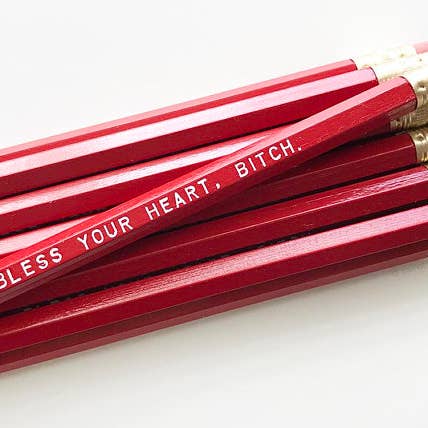 Bless Your Heart. Red Pencil Set