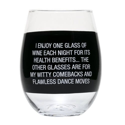 Dance Moves Stemless Wine Glass