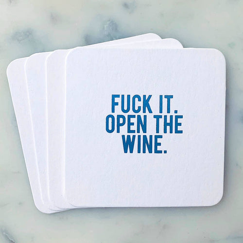 Fuck It Open the Wine Coasters
