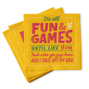 Fun and Games Cocktail Napkins, Pack of 20