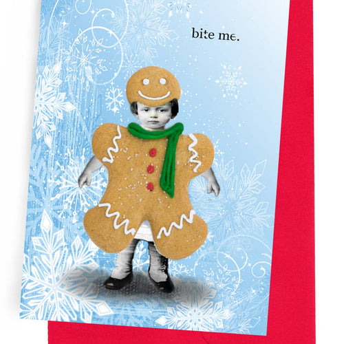 Holiday Bite me Greeting Card