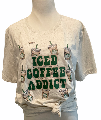 Iced Coffee Addict Graphic Tee