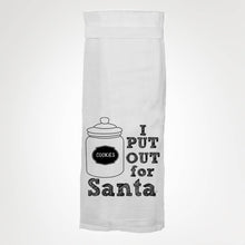 Load image into Gallery viewer, I Put Out For Santa Kitchen Towel