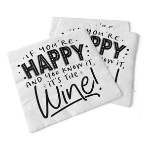 If You're Happy Cocktail Napkins