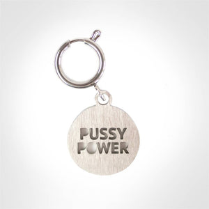 Pussy Power Stainless Steel Pet Tag