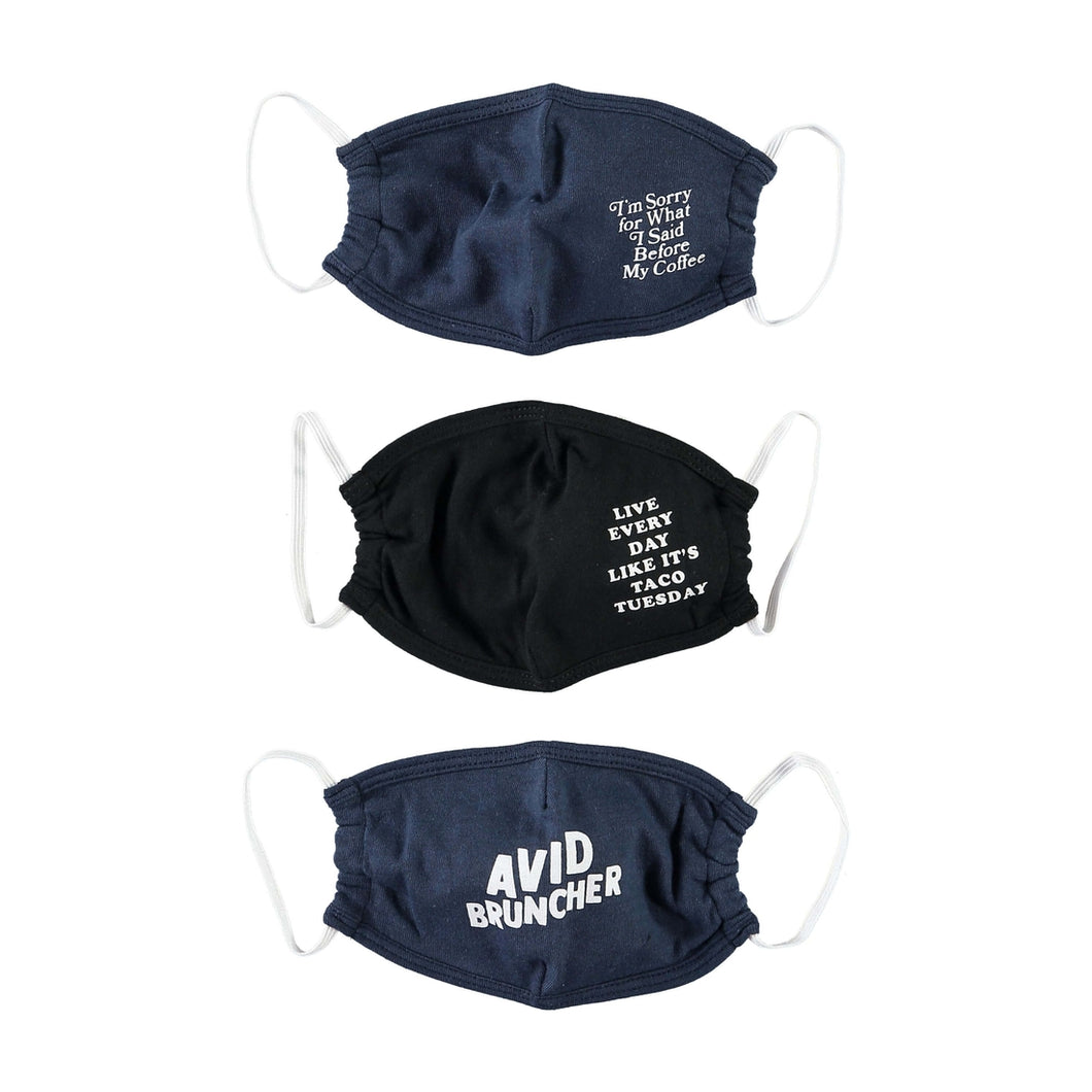 Sorry Coffee Face Mask 3 PACK