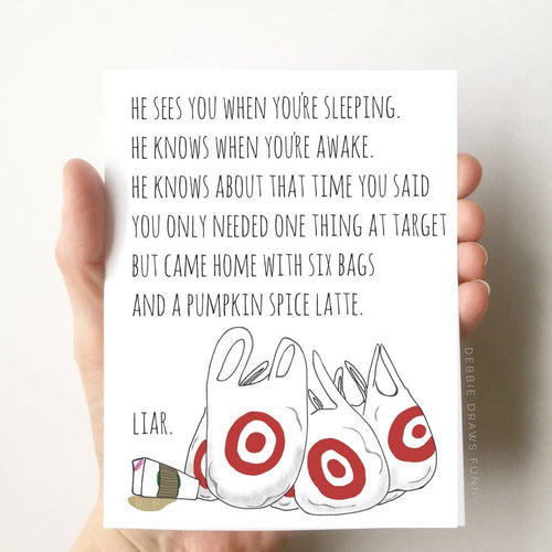 funny Target holiday christmas card