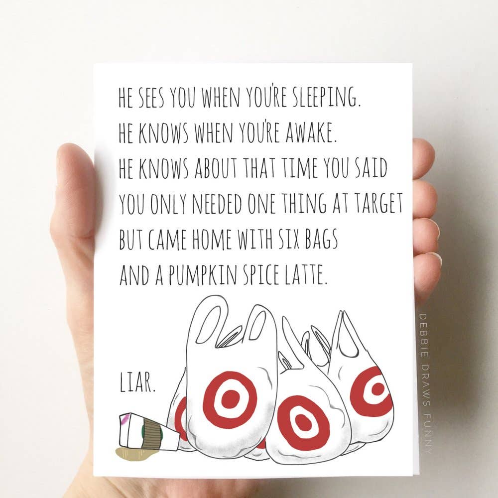 funny Target holiday christmas card