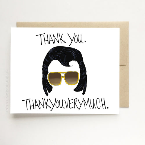 Thank You Thankyouverymuch Funny Thank You Card