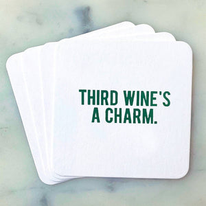 Third Wine's a Charm Coasters