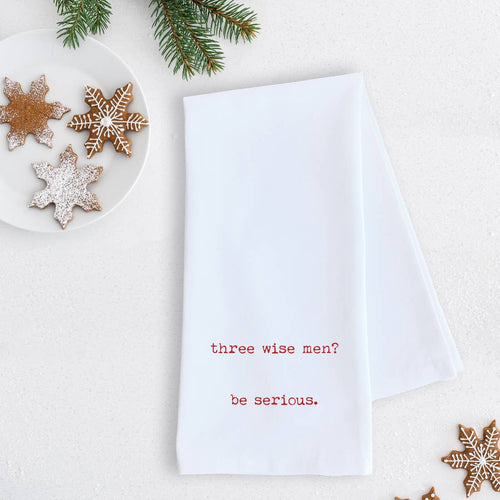 Three Wise Men Holiday Tea Towel