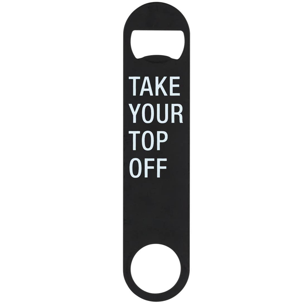 Top Off Metal Bottle Opener