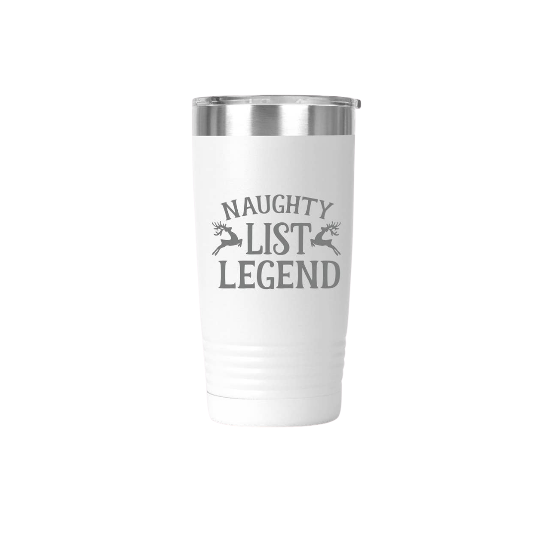 Naughty List Legend - Funny Red Stanley Tumbler Cups for Christmas