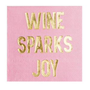 Wine Sparks Joy Cocktail Napkins